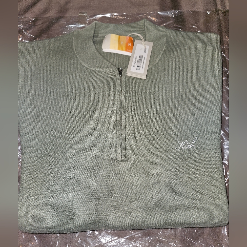 KITH Mens Cashmere Half Zip Sweatshirt sz XL Brandnew with Tags 100% Authentic